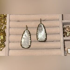 Kendra Scott Gold and Iridescent Drop Earrings